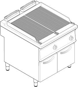 Elektrický gril TECNOINOX GD4FE7