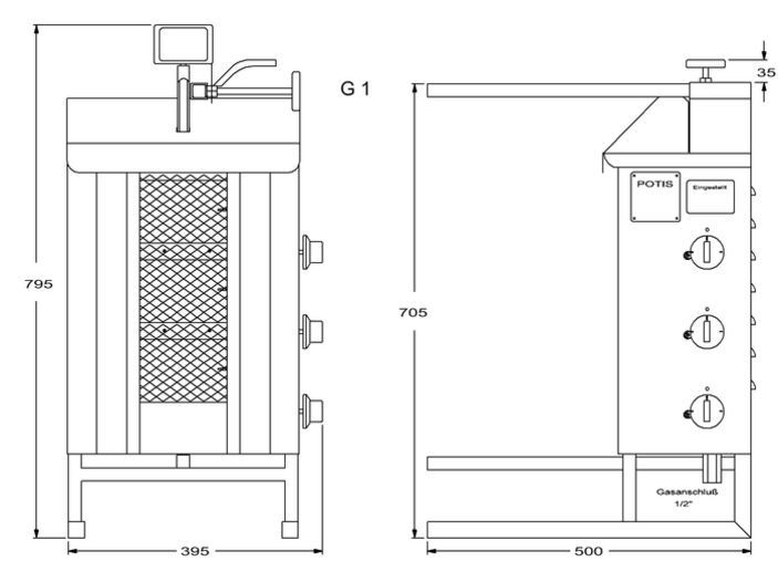 Gyros plynový GD1/S
