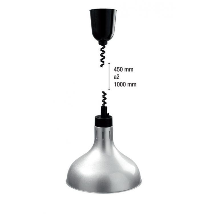 Infra Lampa závěsná MATNÝ ČERNÝ LAK