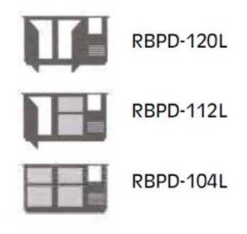 Chladící barový stůl RBPD-112E