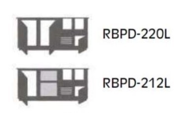 Chladící barový stůl RBPD-212E