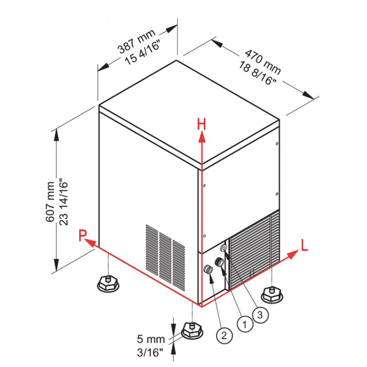 Výrobník ledu BREMA CB 249 A HC