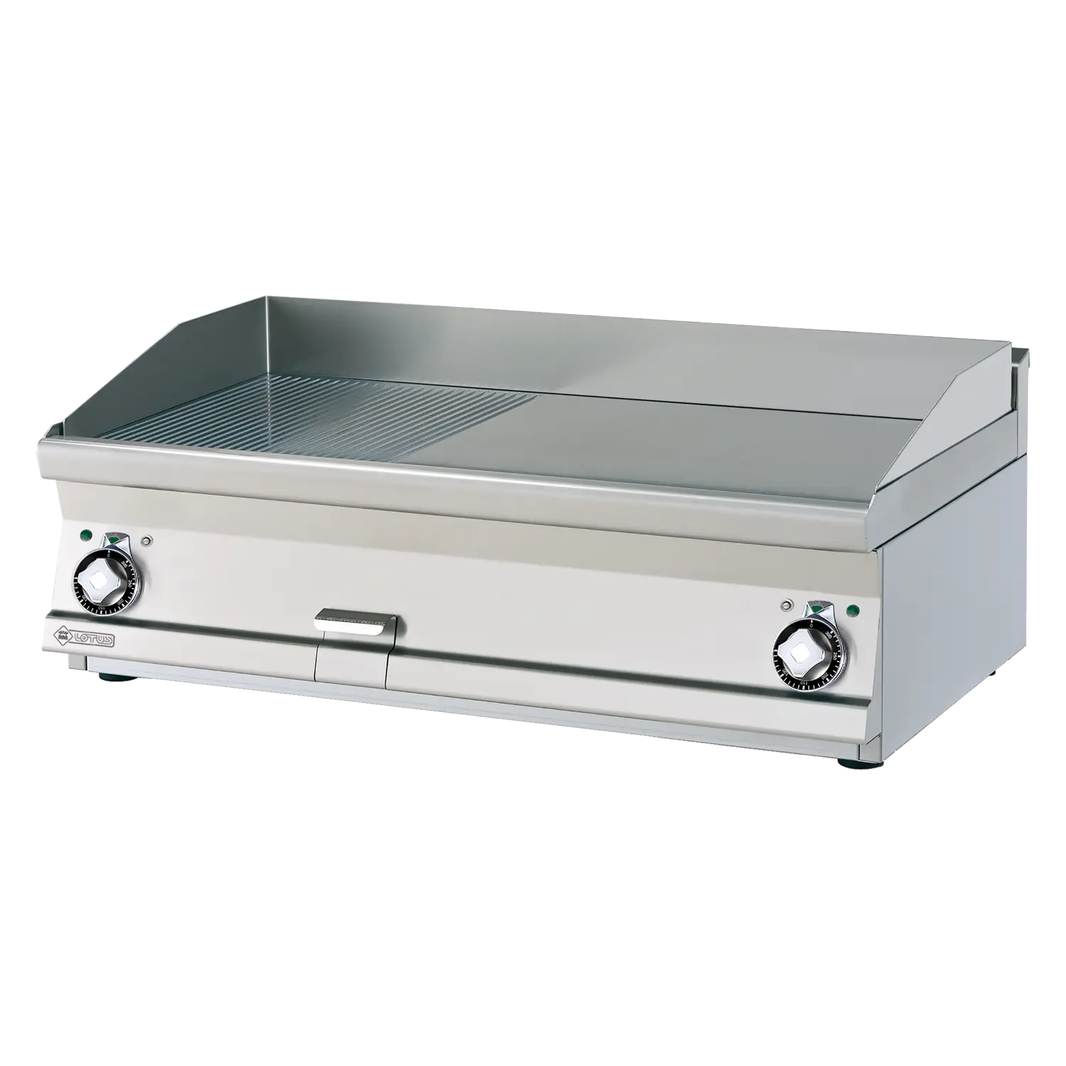 Grilovací deska 100x45 elektrická chromovaná hladká bez podestavby 400V - FTLT - 610 ETS