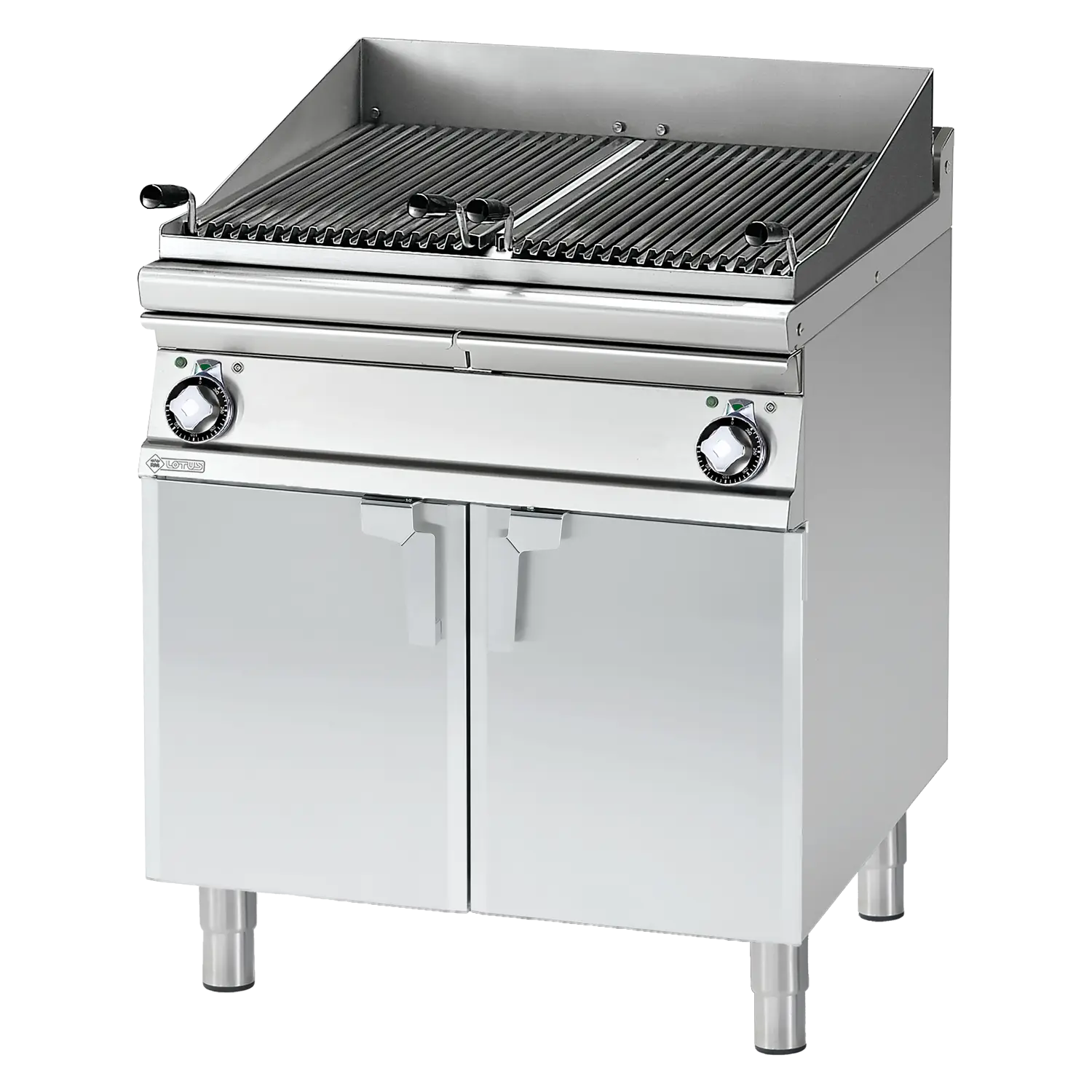 Vodní gril elektrický ohřev nepřímý dvojitý 2x 38x52 s podestavbou 400 V - CW - 78 ET