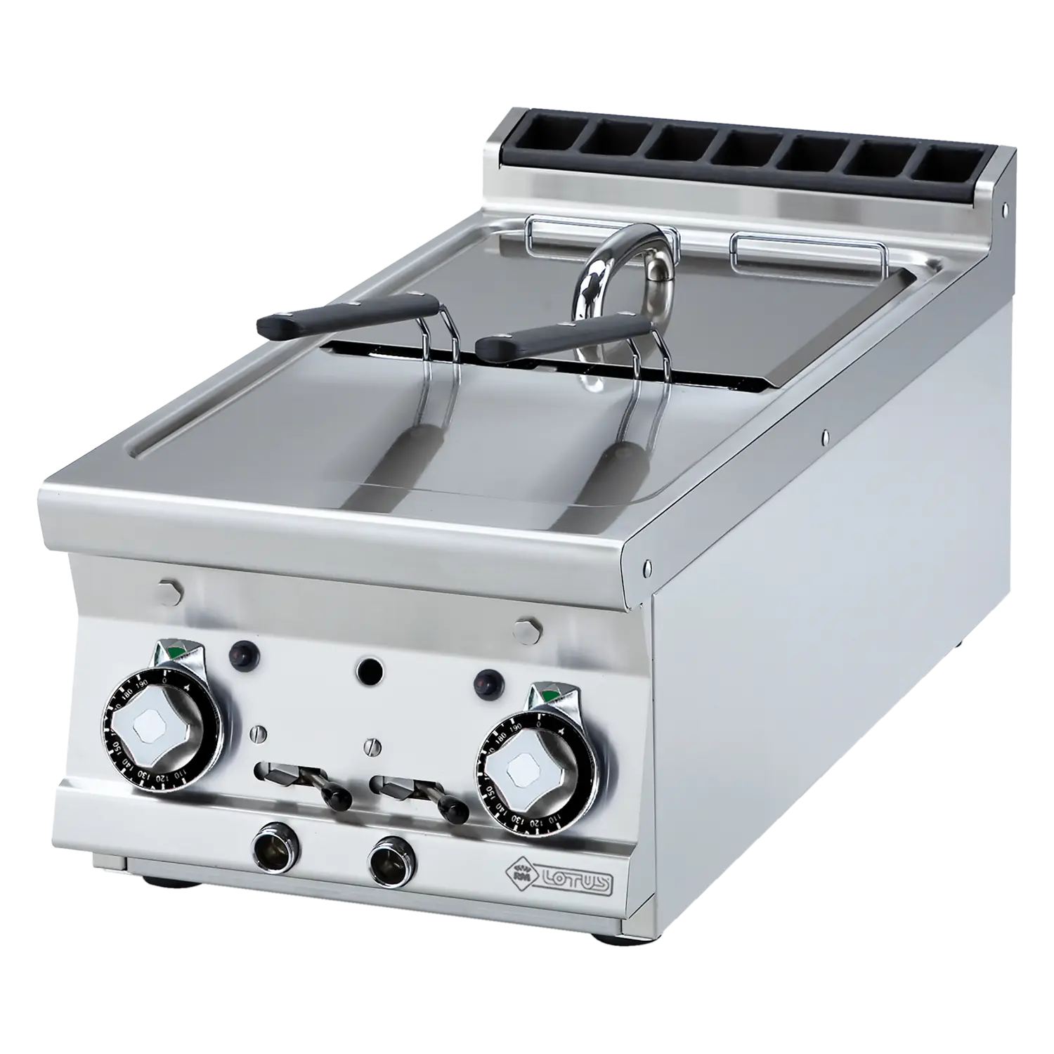 Fritéza plynová dvojitá 0,56 kW/l, 8+8 l bez podestavby - F2/8T - 74 G