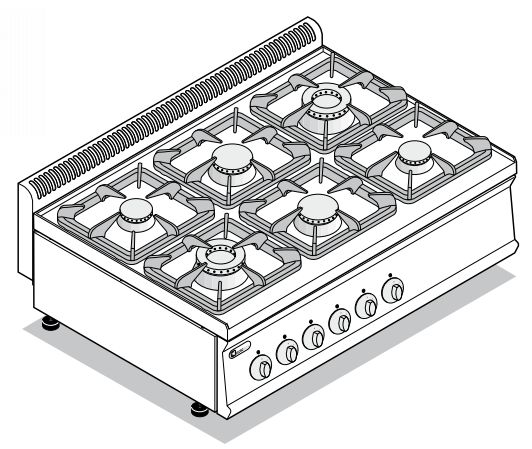 PLYNOVÝ SPORÁK TECNOINOX PC105G7