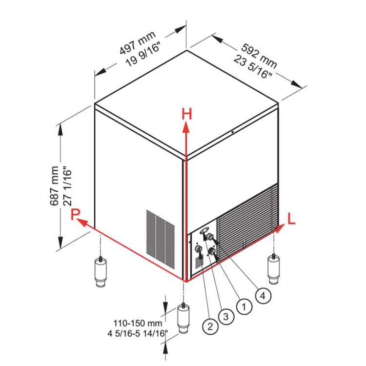Výrobník ledu BREMA CB 316 A HC