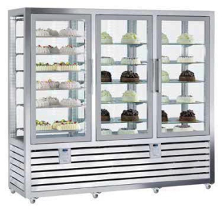 Kombinovaná chladící a mrazící vitrína SILFER QPG 1300 S/S/R