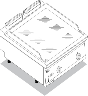 Elektrická grilovací deska TECNOINOX FTC8E9