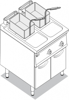 Plynová fritéza TECNOINOX FRV87FG9