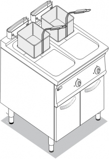 Plynová fritéza TECNOINOX FR83FG9