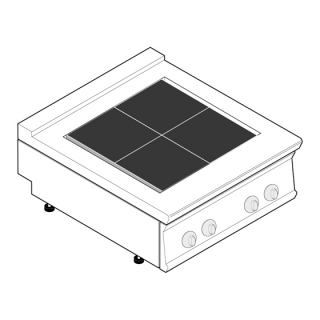 Elektrická varná deska TECNOINOX PCU8E9