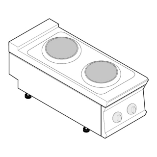 Elektrický stolní sporák TECNOINOX PCR4E7