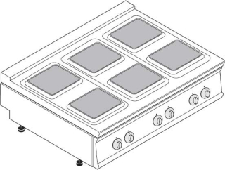 Elektrický stolní sporák TECNOINOX PCS12E7