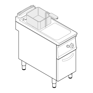 Plynová fritéza 18 litrů TECNOINOX FRV43FG7