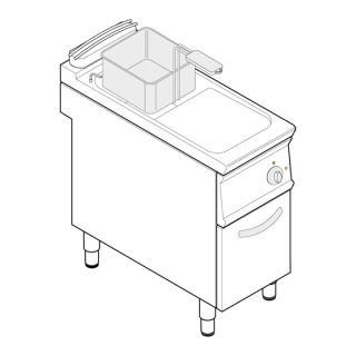Elektrická fritéza 13 + 13 litrů TECNOINOX FR83FE7