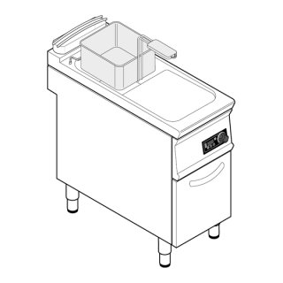 Elektrická fritéza 17 litrů TECNOINOX FRD47FE7