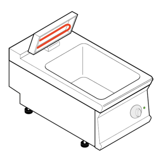 Elektrický ohřívač hranolek TECNOINOX SP4E7