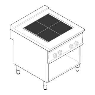 ELEKTRICKÝ SPORÁK TECNOINOX PCU8FE7