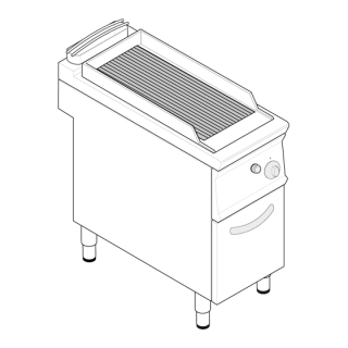 Plynový lávový gril TECNOINOX GD4FG9