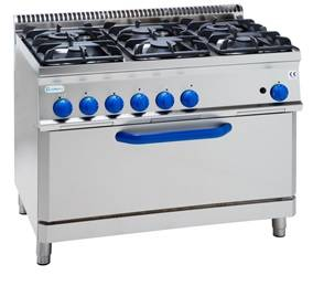 Plynový sporák TECNOINOX s plyn. MAXI troubou PFX105GG7