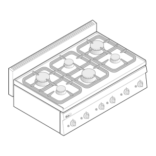 PLYNOVÝ SPORÁK TECNOINOX PCA05G/0
