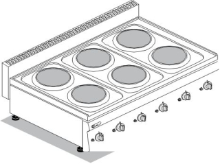 ELEKTRICKÝ SPORÁK TECNOINOX PC105E/0