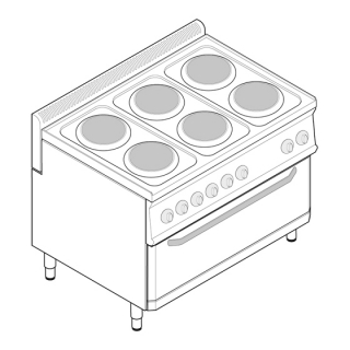 ELEKTRICKÝ ECO SPORÁK TECNOINOX S TROUBOU MAXI EFXR105E7