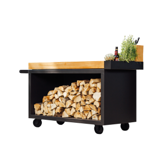 OFYR MISE EN PLACE TABLE BLACK CORTEN 135-PRO-TW