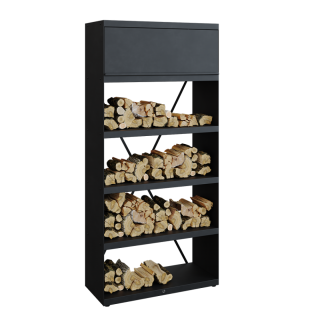 OFYR WOOD STORAGE BLACK 100