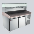 Chladící PIZZA stůl dvoudvéřový MTP 2D + MCH4150