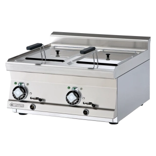Fritéza elektrická dvojitá 0,72 kW/l, 10+10 l bez podestavby 400 V - F2/10T - 66 ET