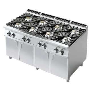 Sporák plynový 8x hořák s podestavbou - PC - 916 G