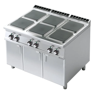 Sporák elektrický 6x plotýnka s podestavbou 400 V - PCQ - 912 ET