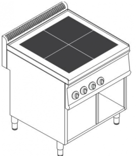 Elektrický tálový sporák TECNOINOX - PCU70FE7