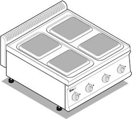 Elektrický stolní sporák TECNOINOX PCS70E7